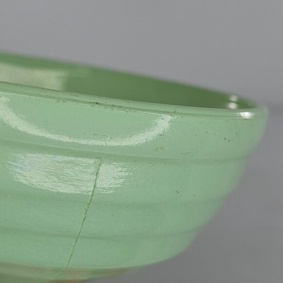 Vintage Hazel Atlas Moderntone Platonite Pastel Footed Dessert Sherbet Ice Cream - Picture 8 of 9